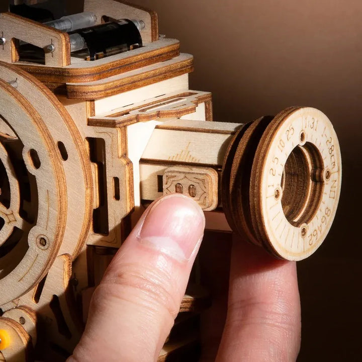 Woden 3D Puzzle | ROKR Film Projector Vitascope LK601