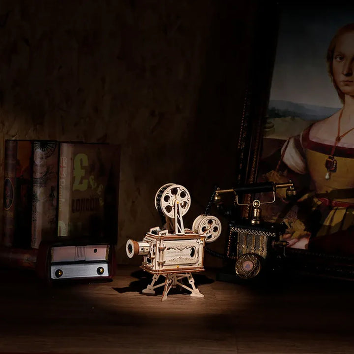 Woden 3D Puzzle | ROKR Film Projector Vitascope LK601