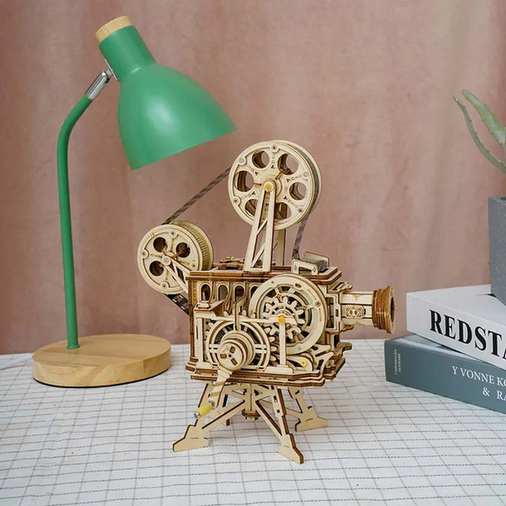 Woden 3D Puzzle | ROKR Film Projector Vitascope LK601