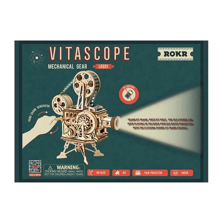 Woden 3D Puzzle | ROKR Film Projector Vitascope LK601
