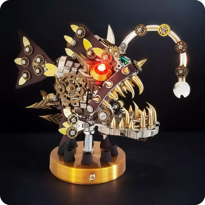 Mechanical Anglerfish Steampunk 700 psc | Metal 3D Puzzle