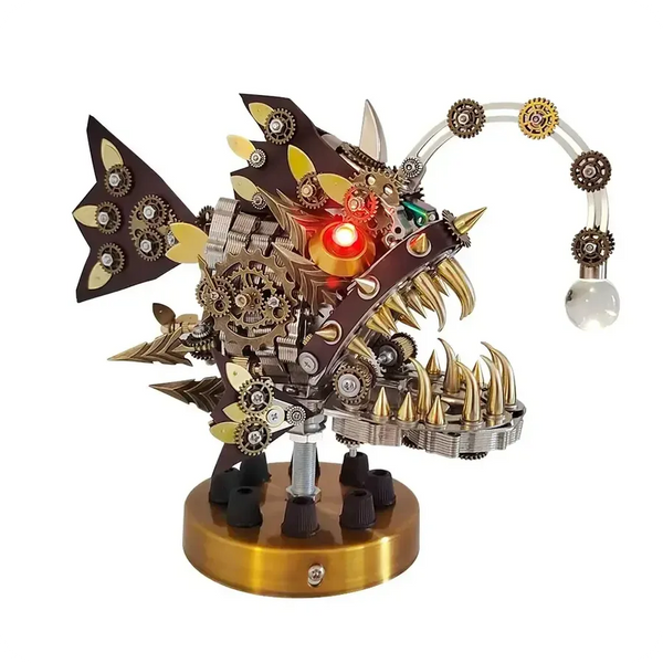 Mechanical Anglerfish Steampunk 700 psc | Metal 3D Puzzle