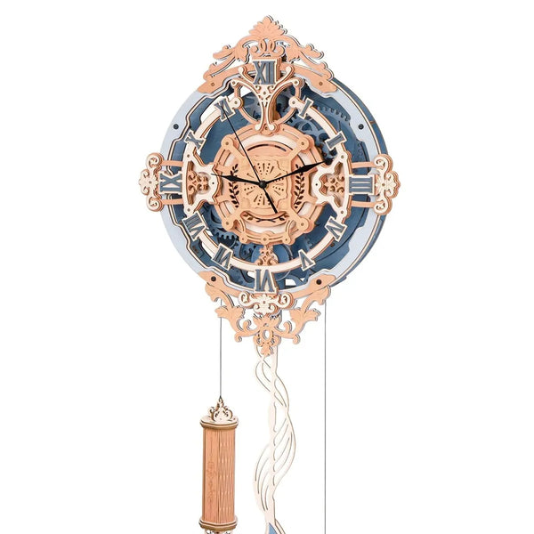 Wooden 3D Puzzle Romantic Vintage Gear Clock  LC701