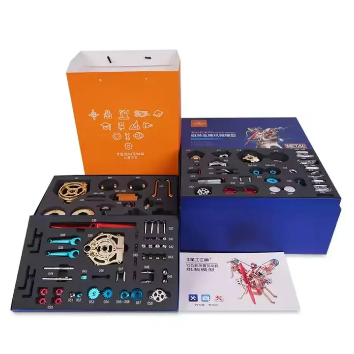 TECHING DM14 | V2 Engine Metal 2-Cylinder Engine Model Kit